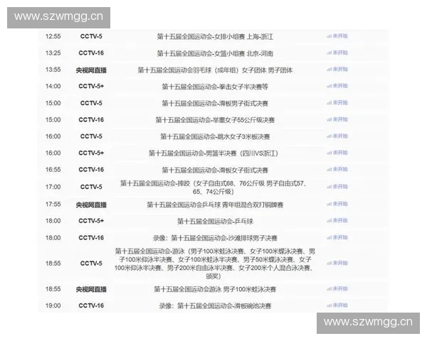 2018年游泳比赛详细赛程安排及重要赛事时间一览